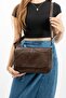 Genuine Leather Brown-Tan Shoulder and Messenger Style Daily Women's Bag - 2