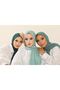 3-Piece Advantage Set (oil green-turquoise-coral green)luxury combed cotton shawl-hijab jersey hijab
