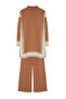 Camel Rahat Kesim Triko Çizgili Tunik-Pantolon Alt-Üst Takım TCTAW24US00057 - 7