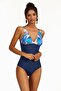 Patterned V-Neck Swimsuit
