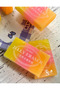 3 Color Yellow/Pink/Orange Eraser - 2