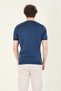 Men's Crew Neck Mercerized T-Shirt Petrol Blue - 6