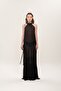 Meat Iconic Design Black Back Low-cut Chiffon Dress - 2