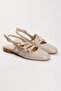 Patent Leather Open Back Square Toe Short Heel Daily Comfortable Ballerina Women's Short Heeled Shoes
