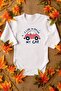 Organic %100 Cotton My Car Car Printed Long Sleeve Snap-Fastened Baby Bodysuit Bodysuit 5561