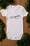 Ataturk Signed Printed Organic Cotton Baby Bodysuit - Snap-On Bodysuit 5110