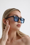 NEW SEASON UNISEX BLUE GLASS TREND SUNGLASSES