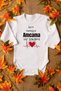 Organic 100% Cotton Give Me Slowly to My Uncle Patterned Long Sleeve Snap Fastener Baby Bodysuit Badi Zıbın 5589