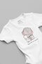 100% Cotton Hug Me And Love Me Forever Baby Body - Elephant And Rabbit Snap Bodysuit 5103