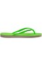 Square Glitter Neon Green Slippers 4148927-7179 - 3