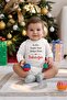 Organic %100 Cotton Valentine's Day Gift "My Daddy" Baby Bodysuit Long Sleeve Snap-Fastened Bodysuit 5125 - 3