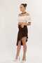 Kn Tasseled Linen Asymmetrical Women's Skirt - 3