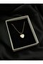 Steel Pearlescent Heart Tarnish-Free Gift Necklace - 3