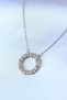 316L Steel Silver Color Zircon Stone Gold Detail Xoxo Women's Necklace