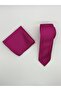Limited Edition Pomegranate Flower Satin Hand-Stitched Tie & Handkerchief - 5