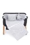 Angel Wings 5 Piece Crib Sleeping Set, 90X60 cm Baby Crib Sleeping Set - Gray - 5