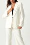 Women's Ecru Blazer Jacket - 5