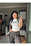 Y2K Zipper Detail Crop Body - 5