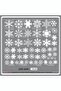 Christmas Snowflake Mixed Glass Showcase Decoration Sticker White 50 Pieces - 2