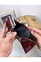 Mechanized Women's Wallet Genuine Leather Automatic Card Holder Claret Red Color 2001 - 5
