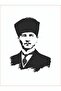 Mustafa Kemal Atatürk Sticker Silhouette Car Sticker - 20cmx15cm