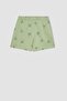 Patterned Short Sleeve Girl's Pajama Set - B0813a823sm - 3