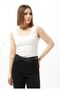 Everyday Chic Women's Off Lace Detail Tank Top Blouse - 4