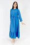 Girl's Long Dress Aerobin Linen Fabric Long Dress Suitable for Hijab - 5