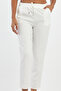 White High Waist Elastic Women's Trousers - 3