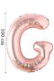 Foil Balloon Letter G Helium Balloon 100 Cm Rose Color - Letter G Balloon - Letter G Balloon