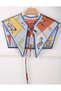 New Style Shoulder Shawl Blue Horses Pattern