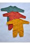 Colorful Printed Unisex 3-Piece Baby Rompers with Booties 0-3/3-6/6-9 Months - 8