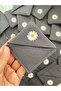 Grey Daisy Dtf B Printed Bookmark 8*8 cm - 2