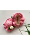 Handmade Organic 100% Cotton Snap Hair Accessory Buckle Set of 8, Suitable for All Ages - 5