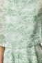 Green Floral Skirt Layered Chiffon Woven Evening Dress TCTSS24DB00007 - 3