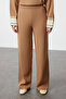 Camel Rahat Kesim Triko Çizgili Tunik-Pantolon Alt-Üst Takım TCTAW24US00057 - 3
