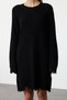 Black Short/Mini Wide Fit Flowing Detail Knitwear Dress Twoaw24El00113 - 5
