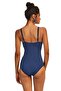 Patterned V-Neck Swimsuit - 2