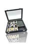 Richbox 9-Piece Watch Set: Bracelet, Bangle, Ring, Brooch, Cufflinks, Jewelry, Watch Box, Mango Navy Blue Kro