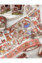 Cute Girl and Rabbit Red 3-Piece Washi Tape Set (3*2m)/Washi Tape/Masking Tape/Patterned Tape - 6