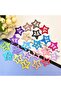 Set of 4 Shiny Mixed-2 Color Star Snap Buckles - Star Snap Buckle - Star Snap Fastener - 3
