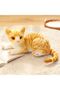 Yellow Plush Cat Tabby - Real Looking, 40 Cm - 3