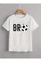 Bro Soccer Ball Printed Tshirt for Boys with Crew Neck