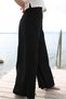 Women's 100% Cotton Palazzo Black Yoga Pants - 5