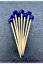 Navy Blue Crystal Beaded Cocktail Toothpick - 7cm Concept Party Ornament Circumcision Spider Space 0019 - 2
