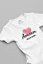 Organic %100 Cotton "My Uncle Is Enough" Heart Printed Baby Bodysuit Snap-Fastened Bodysuit 5747