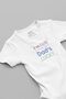 Organic 100% Cotton I'M Cute Mom's Cute Dad's Lucky Mom Dad Baby Bodysuit Snap Fastener Bodysuit 5834
