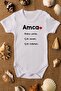 Organic %100 Cotton Uncle/Daddy Half Printed Baby Bodysuit Snap-Fastened Bodysuit 5057