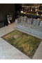 Tapestry Design Forest Lake Deer and Duck Pattern Vintage Decorative Carpet 5182 - 4