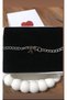 Non-Tarnish Steel Letter Bracelet for Lover/Couple/Friend Unisex Letter Detail